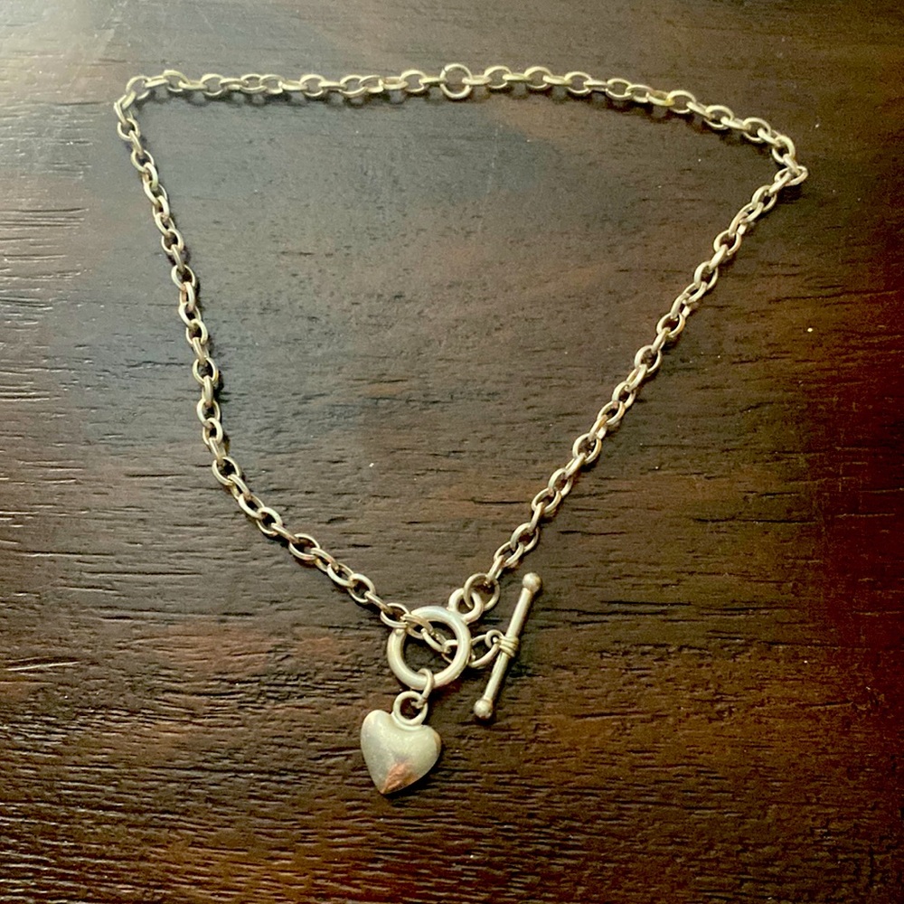 Heart metal necklace